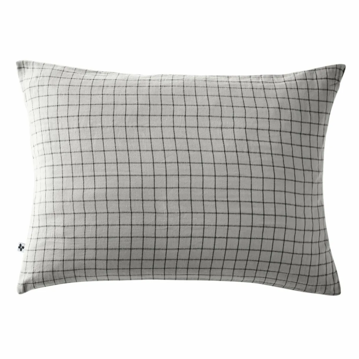 Taie d'oreiller rectangulaire gaze de coton (50 x 70 cm) Gaïa Mix Gris nuage