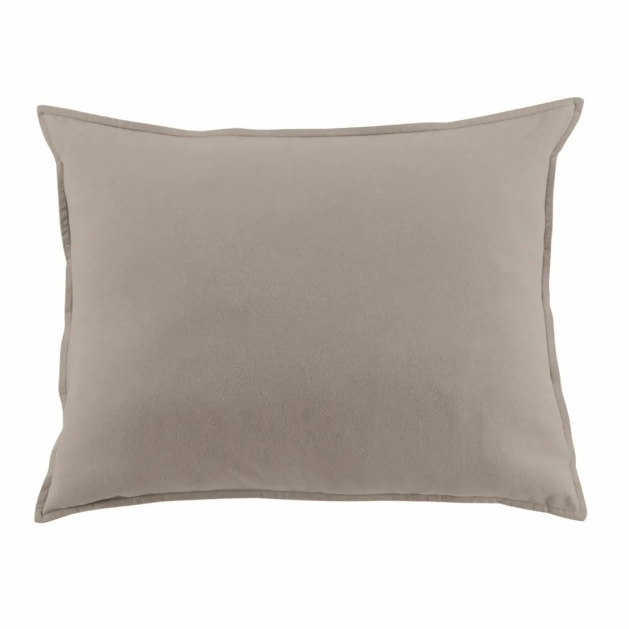 Taie d'oreiller rectangulaire flanelle de coton (50 x 80 cm) Nina Ficelle