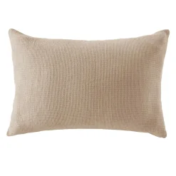 Taie d'oreiller Rectangulaire coton nid d'abeille (50 x 70 cm) Eva Ficelle