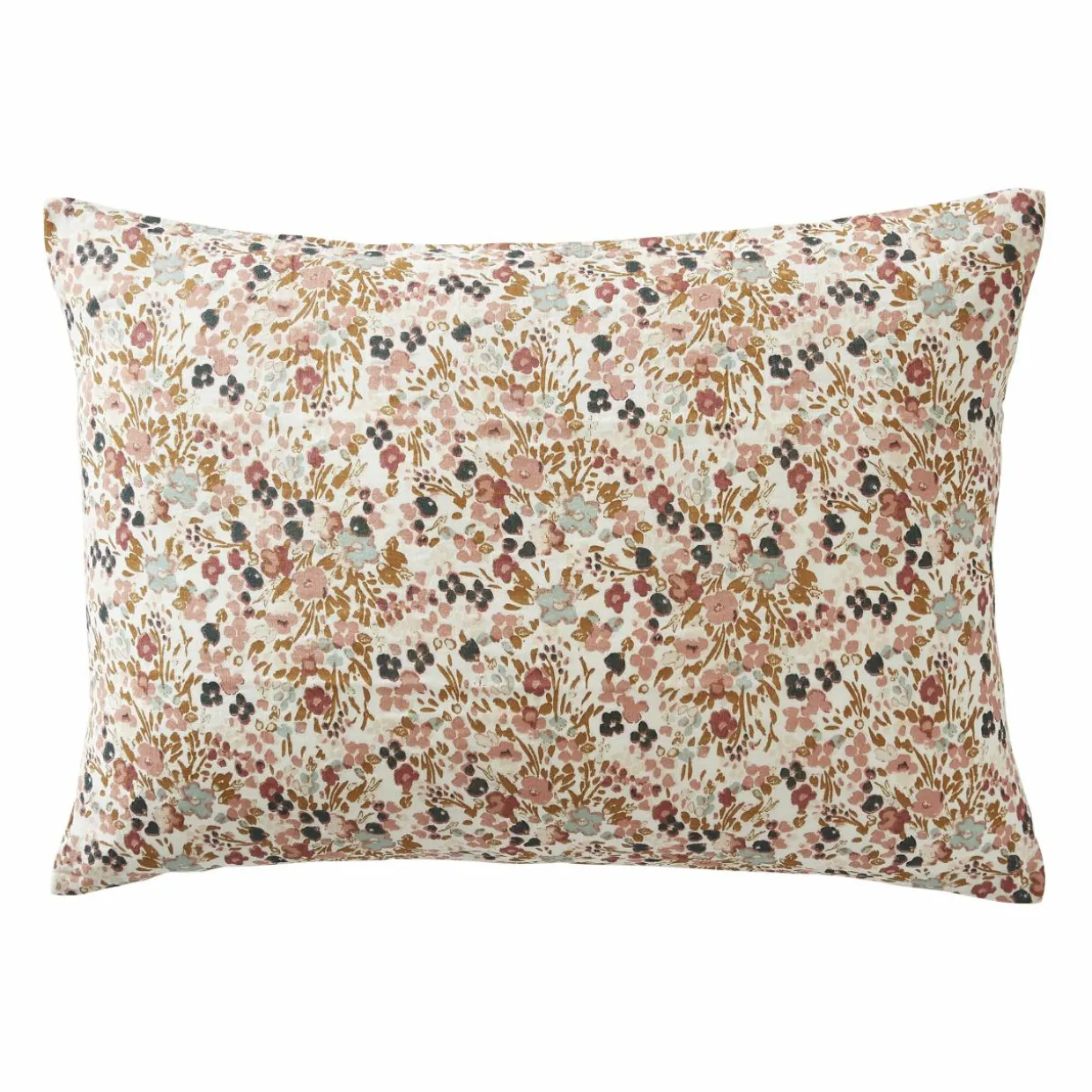 Taie d'oreiller rectangulaire gaze de coton (50 x 70 cm) Constance Beige pampa