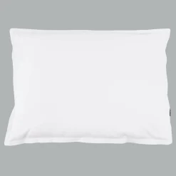 Taie d'oreiller rectangulaire percale de coton (50 x 70 cm) Cali Blanc