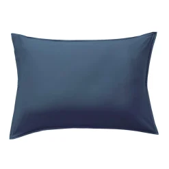 Taie d'oreiller rectangulaire satin de bambou (50 x 80 cm) Sienna Bleu nuit