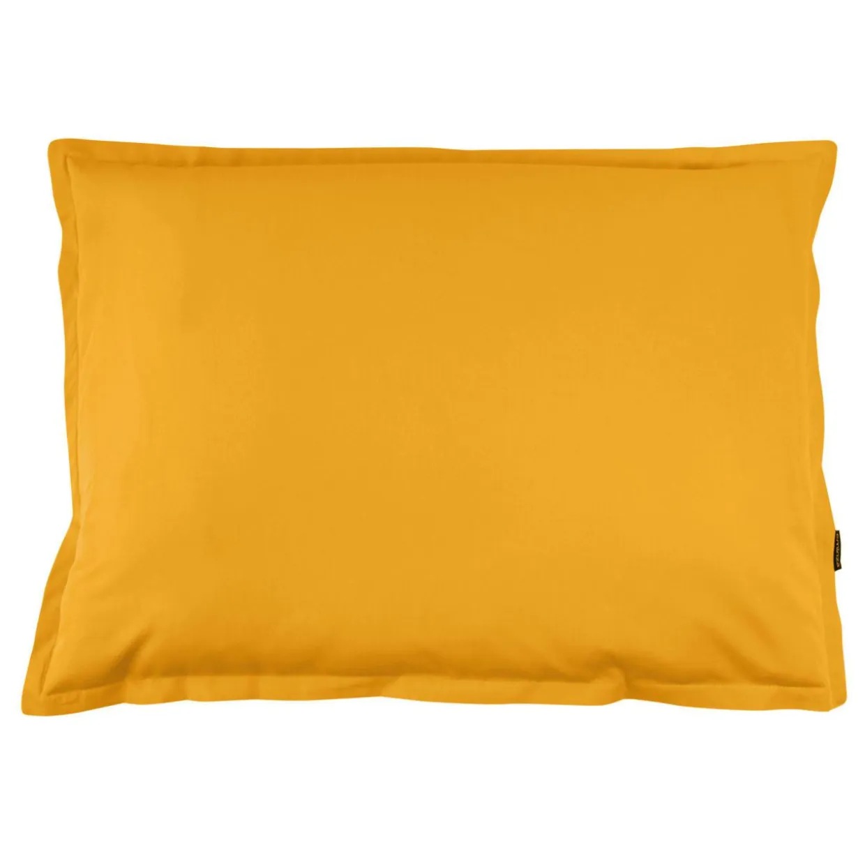 Taie d'oreiller rectangulaire percale de coton (50 x 70 cm) Cali Jaune moutarde