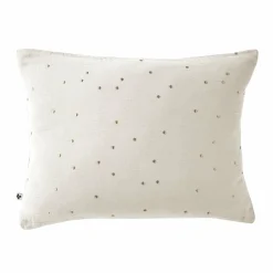 Taie d'oreiller rectangulaire gaze de coton (50 x 70 cm) Gaïa Chic Beige pampa