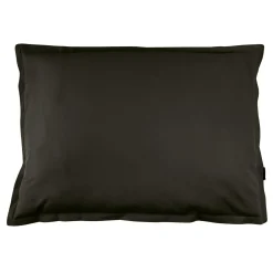 Taie d'oreiller rectangulaire percale de coton (50 x 80 cm) Cali Noire