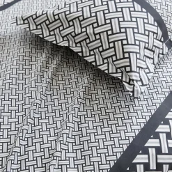 Taie d'oreiller rectangulaire percale de coton (50 x 70 cm) Riviera Grise