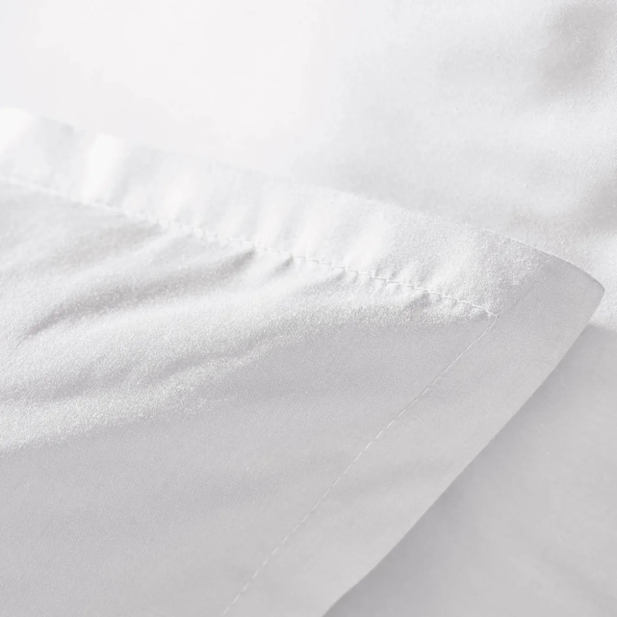 Taie d'oreiller rectangulaire percale de coton (50 x 80 cm) Cali Blanc