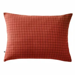 Taie d'oreiller rectangulaire gaze de coton (50 x 70 cm) Gaïa Mix Terracotta