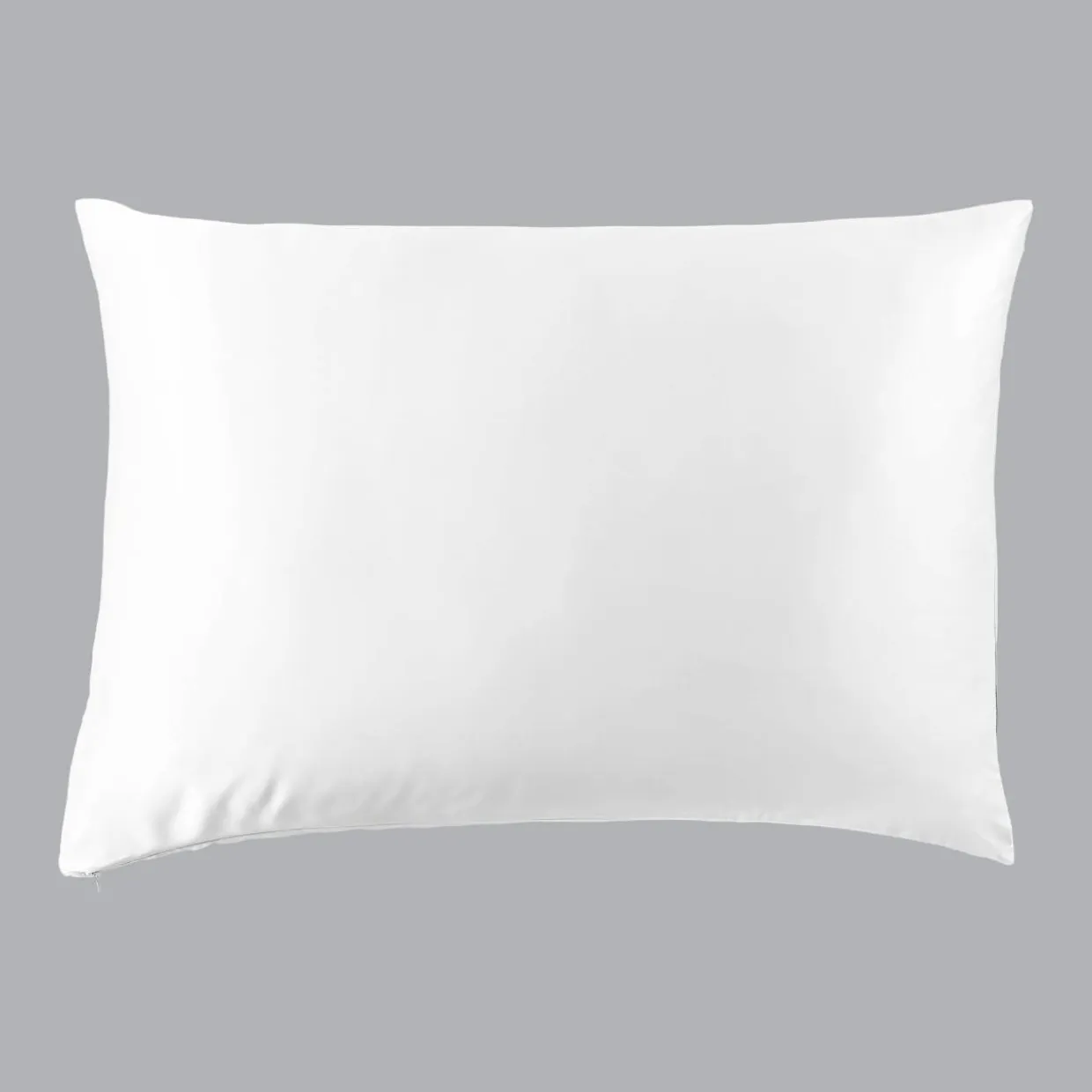 Taie d'oreiller rectangulaire soie de mûrier (50 x 80 cm) Mizuki Blanche