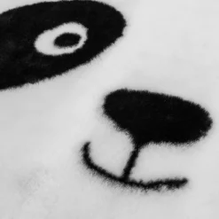 Tapis antidérapant enfant (100 cm) Panda Blanc