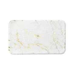 Tapis de bain antidérapant (45 x 75 cm) Aquamarbre Blanc
