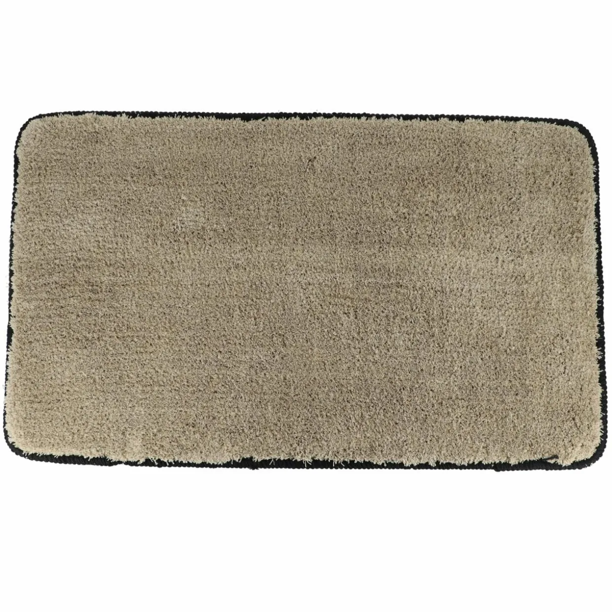 Tapis de bain antidérapant (75 x 45 cm) Black Line Gris ficelle / noir