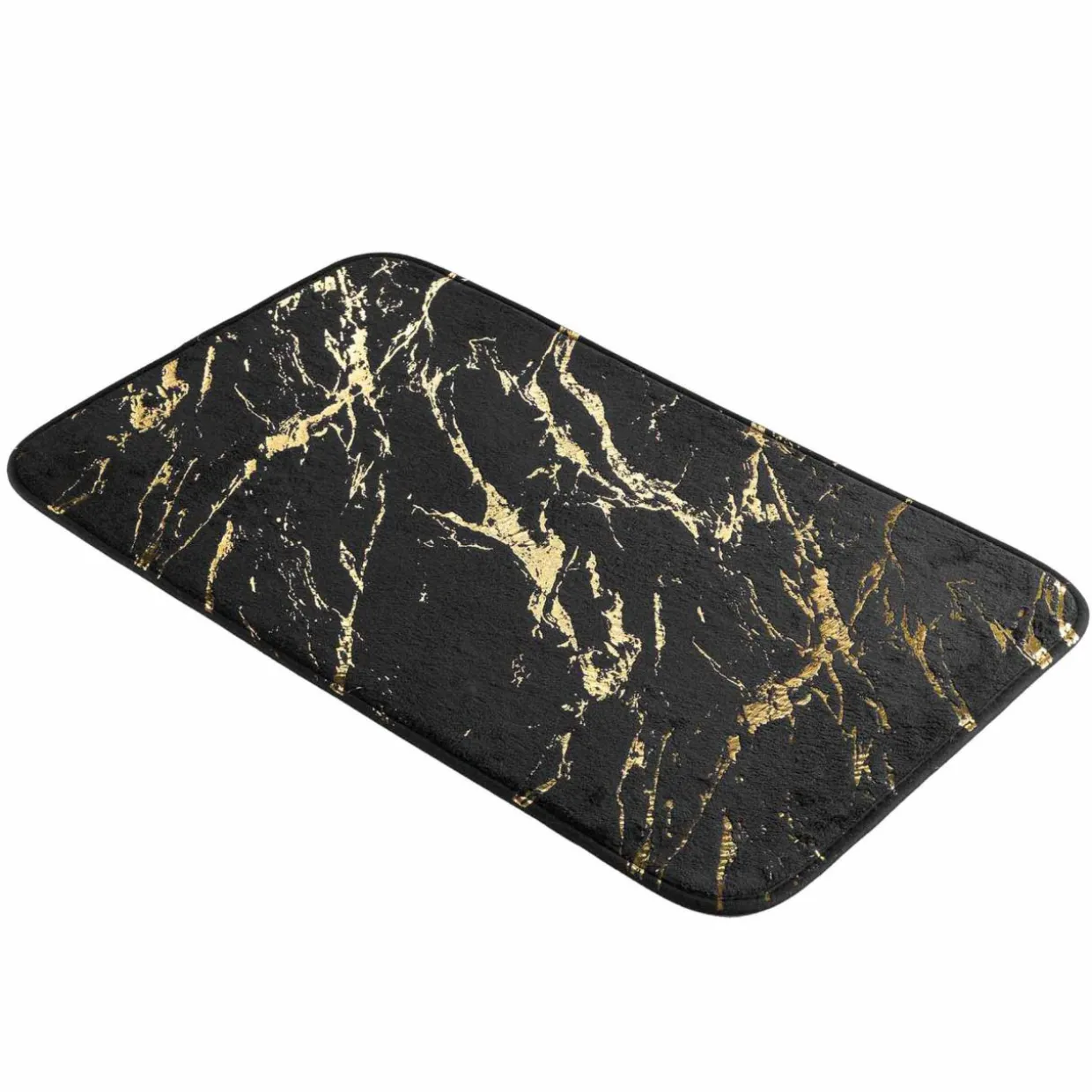 Tapis de bain antidérapant (45 x 75 cm) Aquamarbre Noir