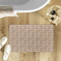 Tapis de bain antidérapant (50 x 80 cm) Vanea Marron