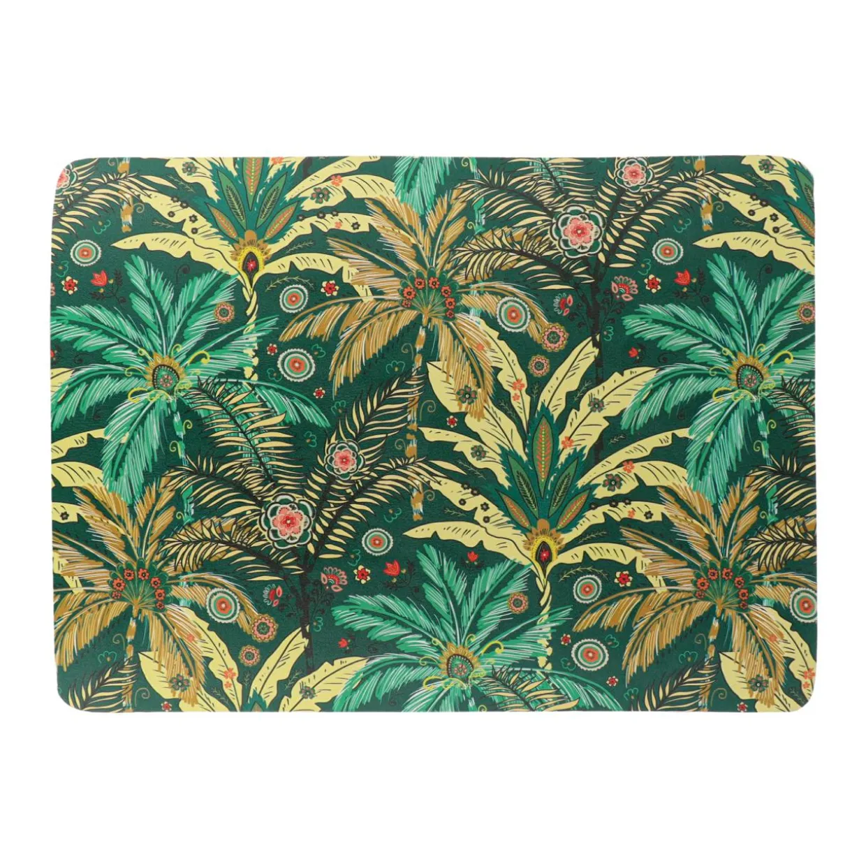 Tapis de bain caoutchouc naturel antidérapant (45 x 60 cm) Rêve d'ailleurs Vert
