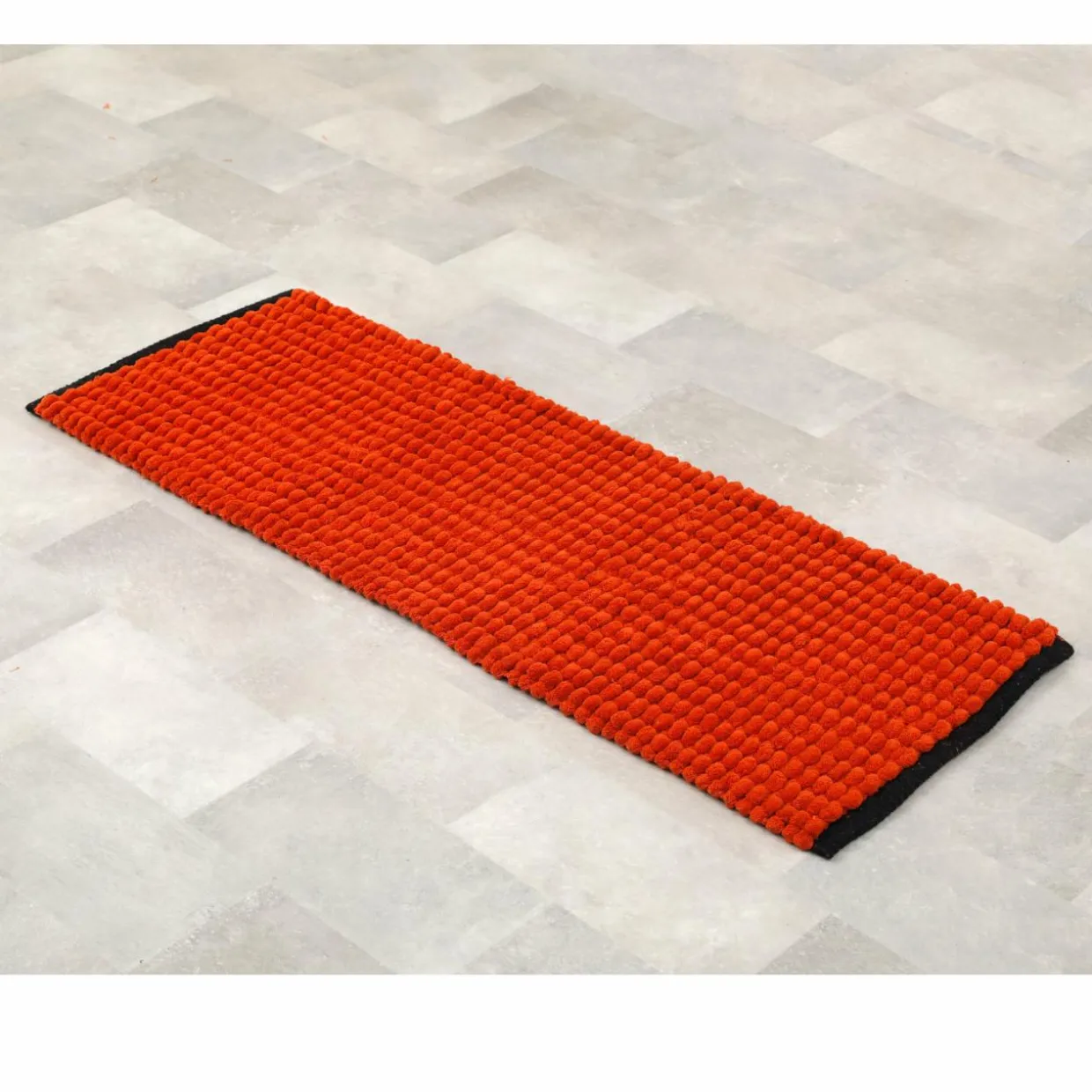 Tapis de bain (120 cm) Black Line Terracotta / noir