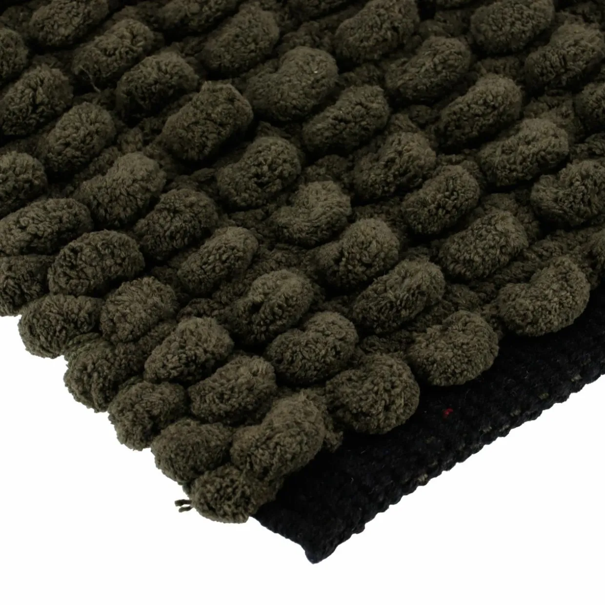 Tapis de bain (75 cm) Black Line Vert kaki / noir