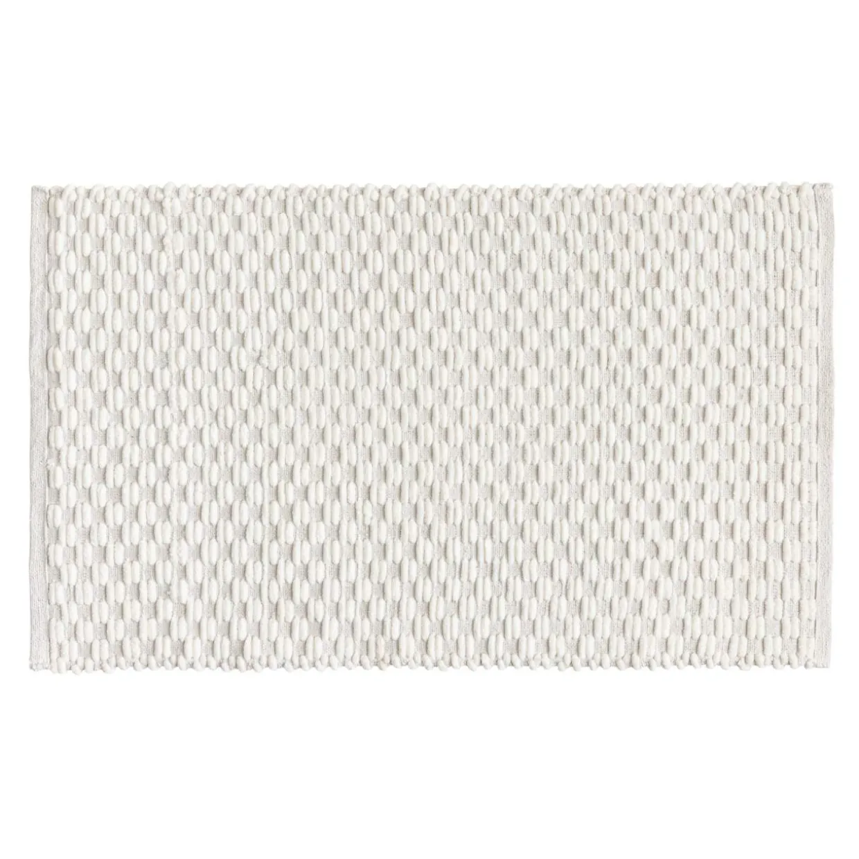 Tapis de bain coton tissé (50 x 80 cm) Lois Beige