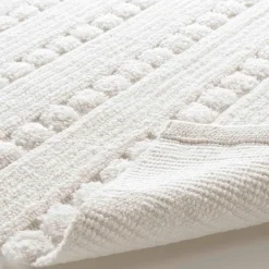 Tapis de bain coton (50 x 80 cm) Cleonis Blanc