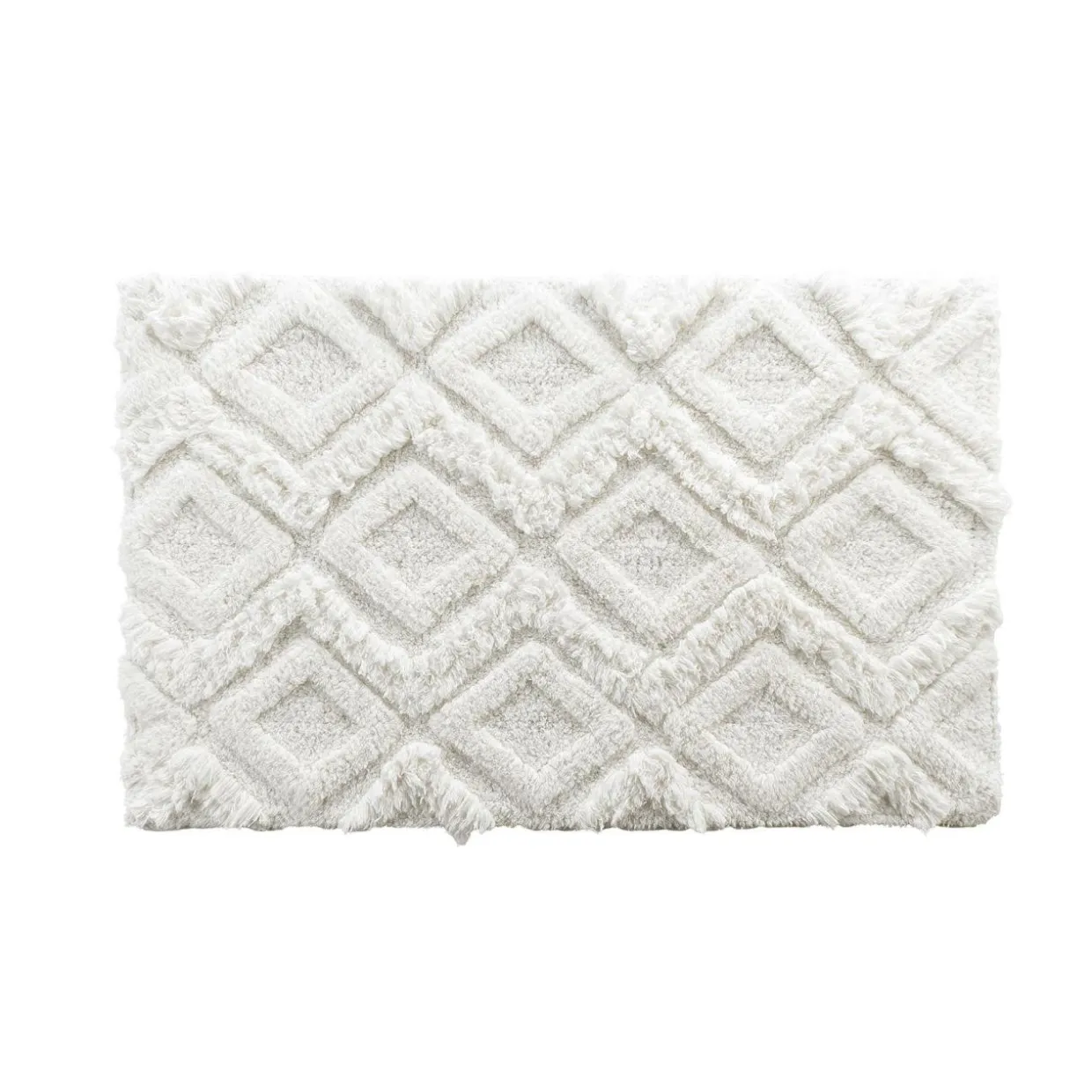 Tapis de bain coton (50 x 80 cm) Ikatis Blanc
