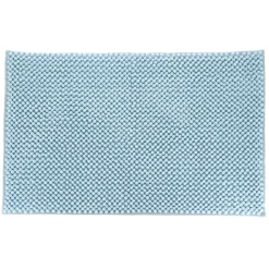Tapis de bain microfibre (50 x 80 cm) Boules Bleu clair