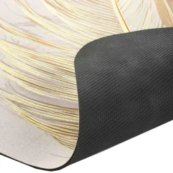 Tapis de bain ultra-absorbant (120 x 50 cm) Angelica Ecru