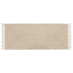 Tapis de couloir jute et coton (80 x 200 cm) Jyta Blanc