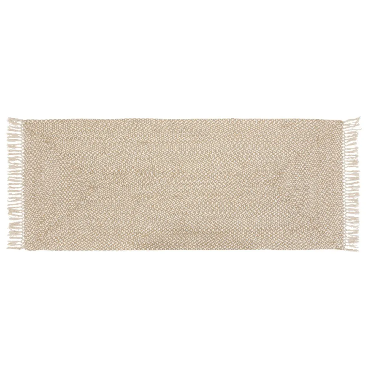 Tapis de couloir jute et coton (80 x 200 cm) Jyta Blanc