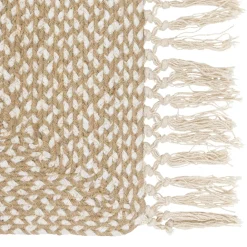 Tapis de couloir jute et coton (80 x 200 cm) Jyta Blanc