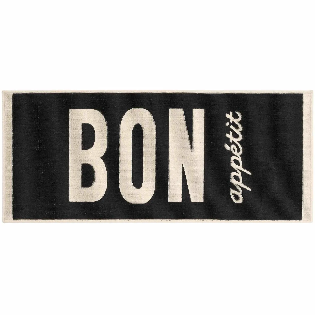 Tapis de cuisine (50 x 120 cm) Appetito Noir
