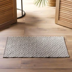 Tapis de salon coton (50 x 80 cm) Dorana Taupe