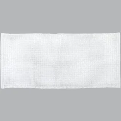 Tapis de salon coton (50 x 120 cm) Mimetisme Blanc