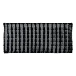 Tapis de salon coton (50 x 120 cm) Mimetisme Gris anthracite et noir