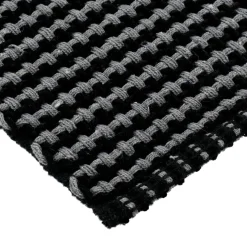 Tapis de salon coton (50 x 90 cm) Mimetisme Gris anthracite et noir