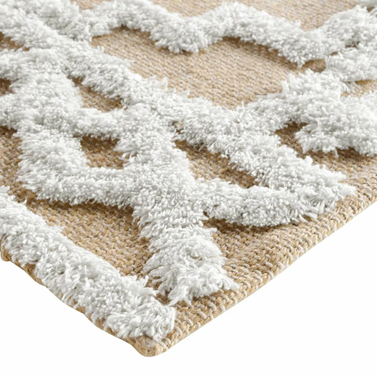 Tapis de salon jute (60 x 90 cm) Medine Beige
