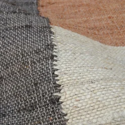 Tapis de salon rectangulaire jute et coton (140 x 200 cm) Freya Multicolore