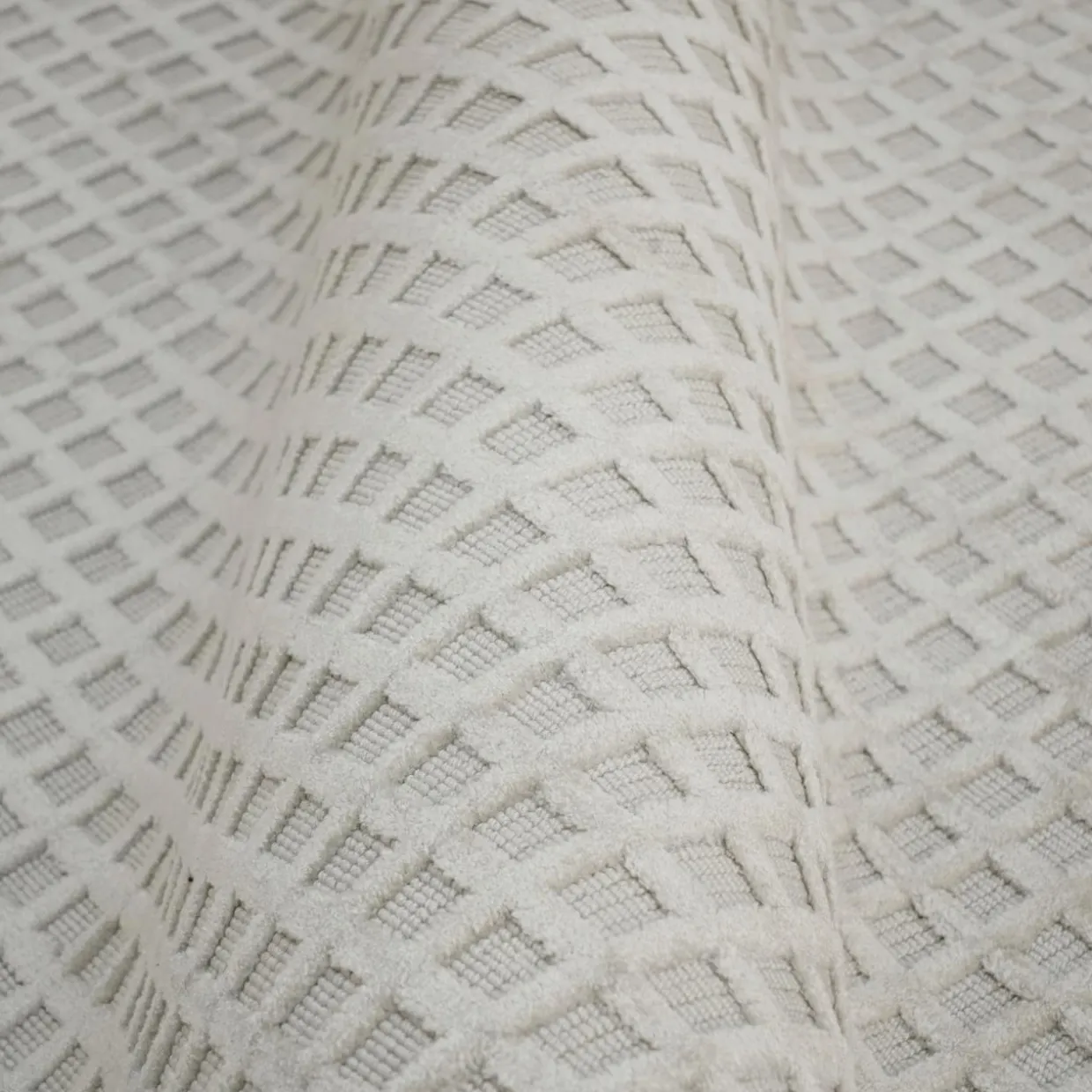 Tapis de salon rectangulaire tissé (140 x 200 cm) Ravi Beige pampa