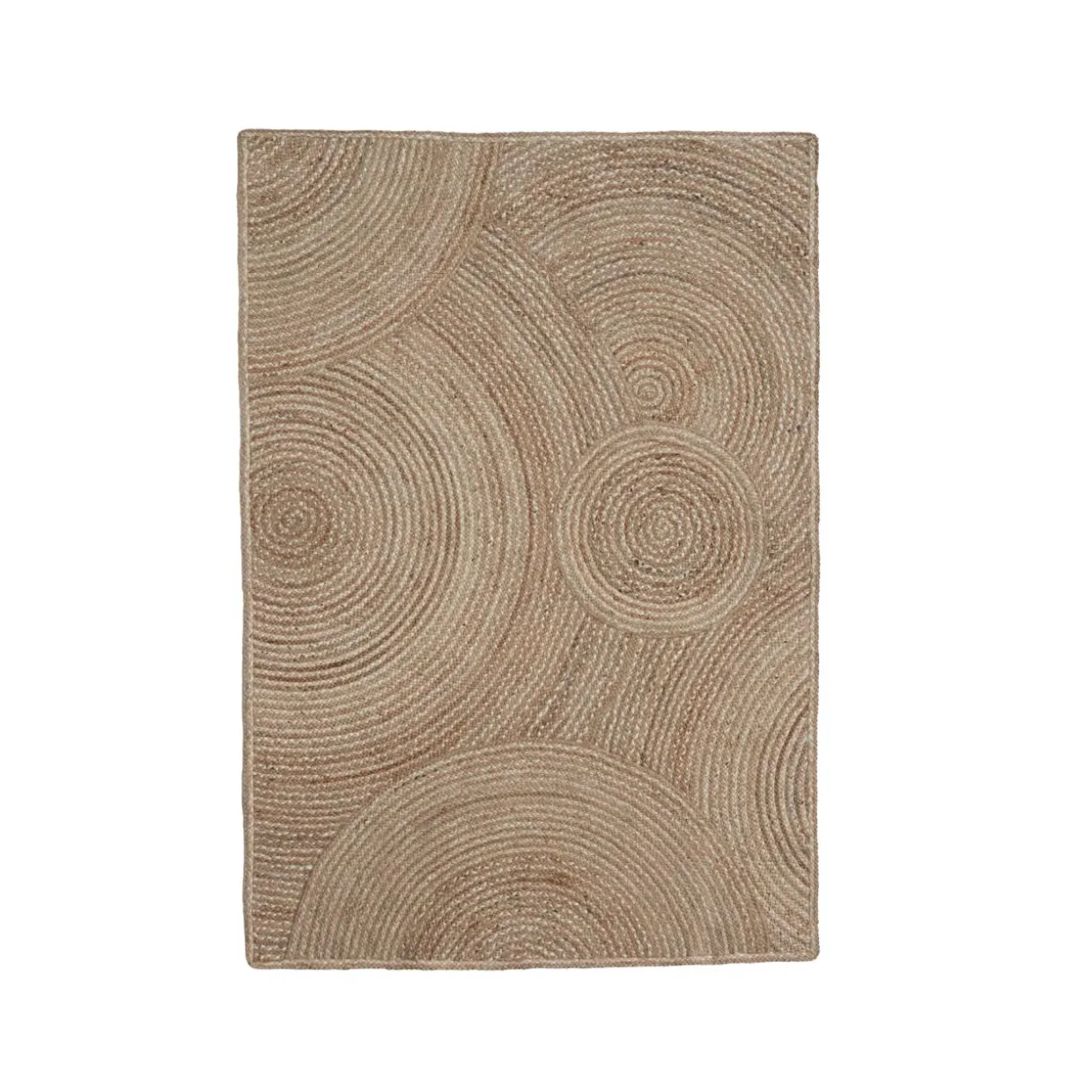 Tapis de salon rectangulaire jute tressée (200 x 300 cm) Neha Beige