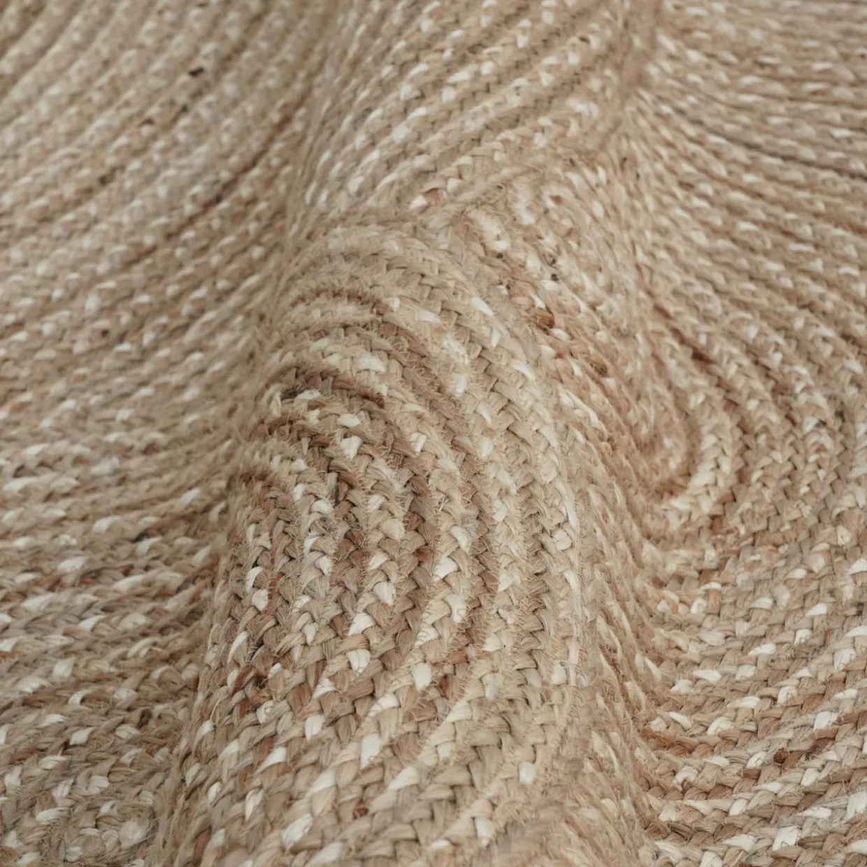 Tapis de salon rectangulaire jute tressée main (140 x 200 cm) Neha Beige