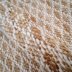 Tapis de salon rectangulaire jute tissée main (140 x 200 cm) Yuki Marron