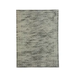 Tapis de salon rectangulaire jacquard (160 x 230 cm) Zahra Noir