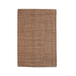 Tapis de salon rectangulaire jute tissée main (160 x 230 cm) Yuto Marron
