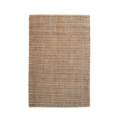 Tapis de salon rectangulaire jute tissée main (160 x 230 cm) Weston Marron