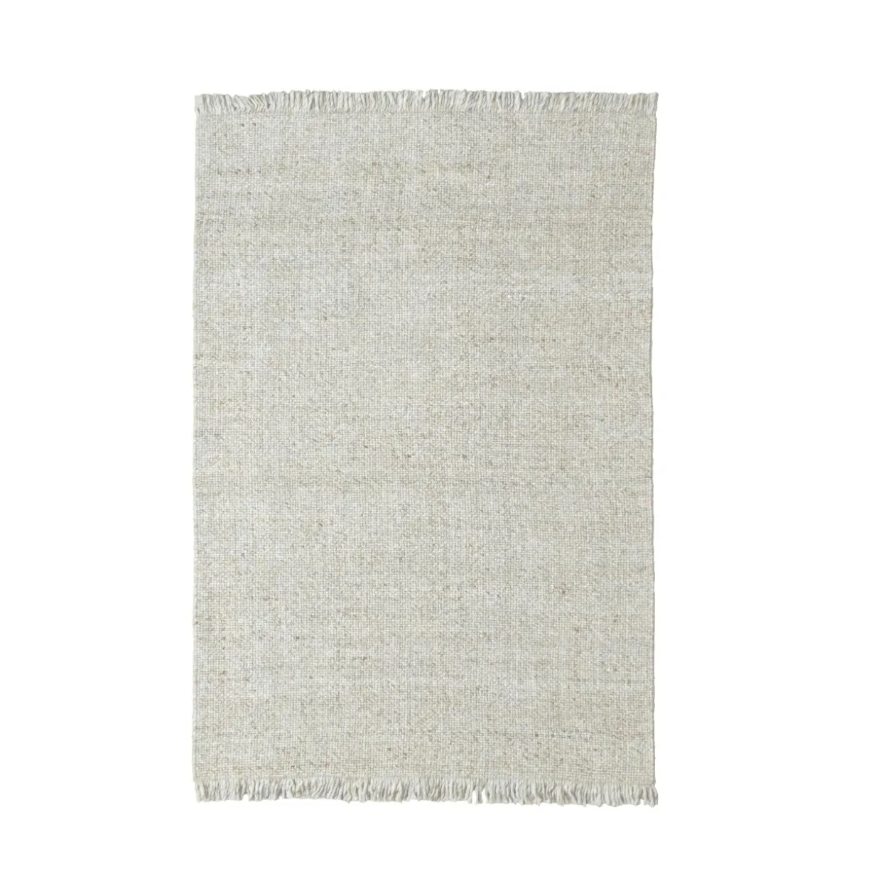 Tapis de salon rectangulaire laine tissée (140 x 200 cm) Jacks Beige