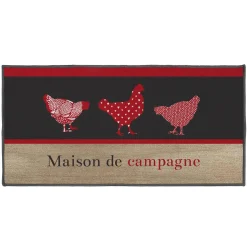Tapis multi-usage (50 x 120 cm) Maison de campagne Rouge