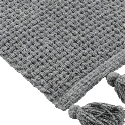 Tapis salon coton (45 x 90 cm) Alba Gris