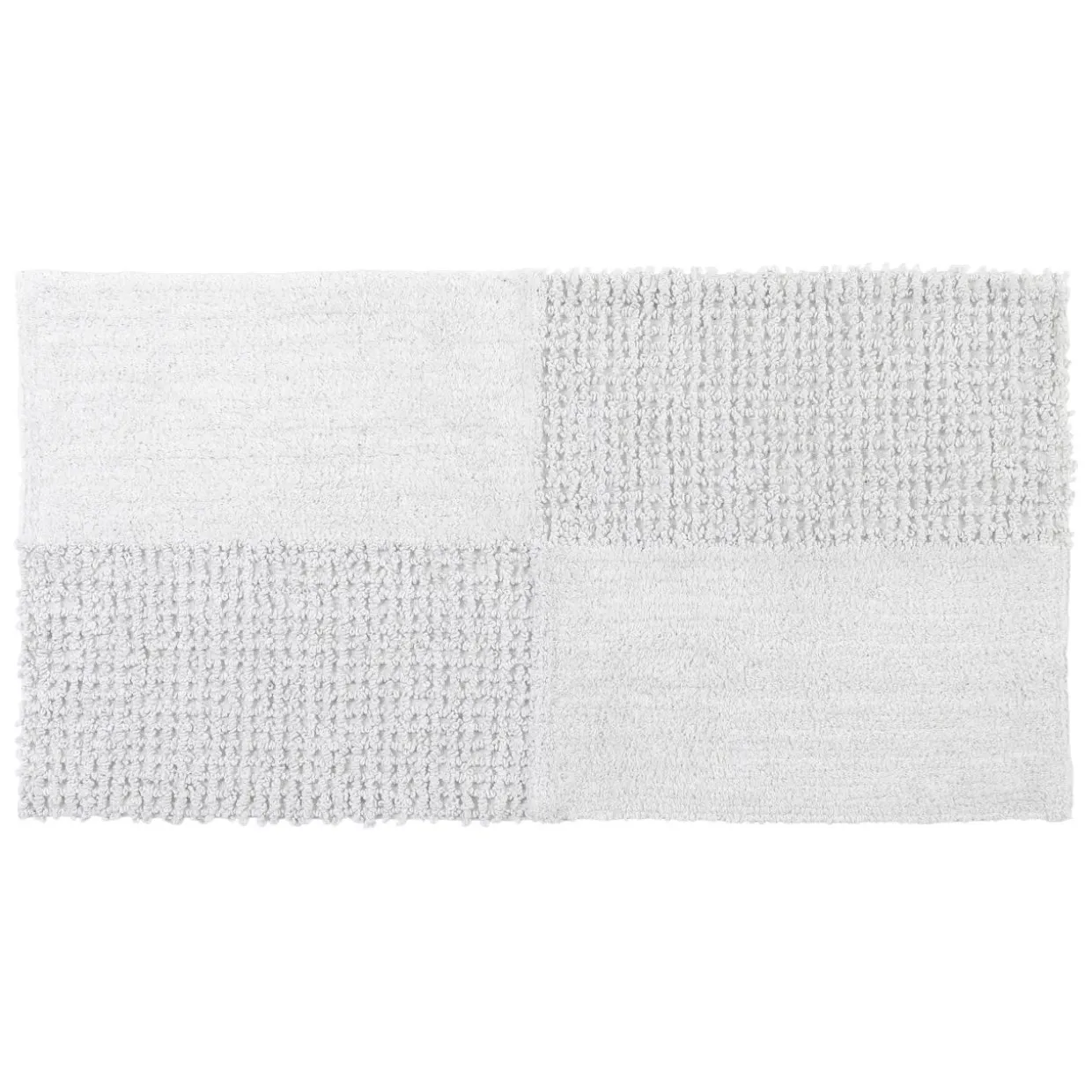 Tapis salon coton (45 x 90 cm) Naël Blanc