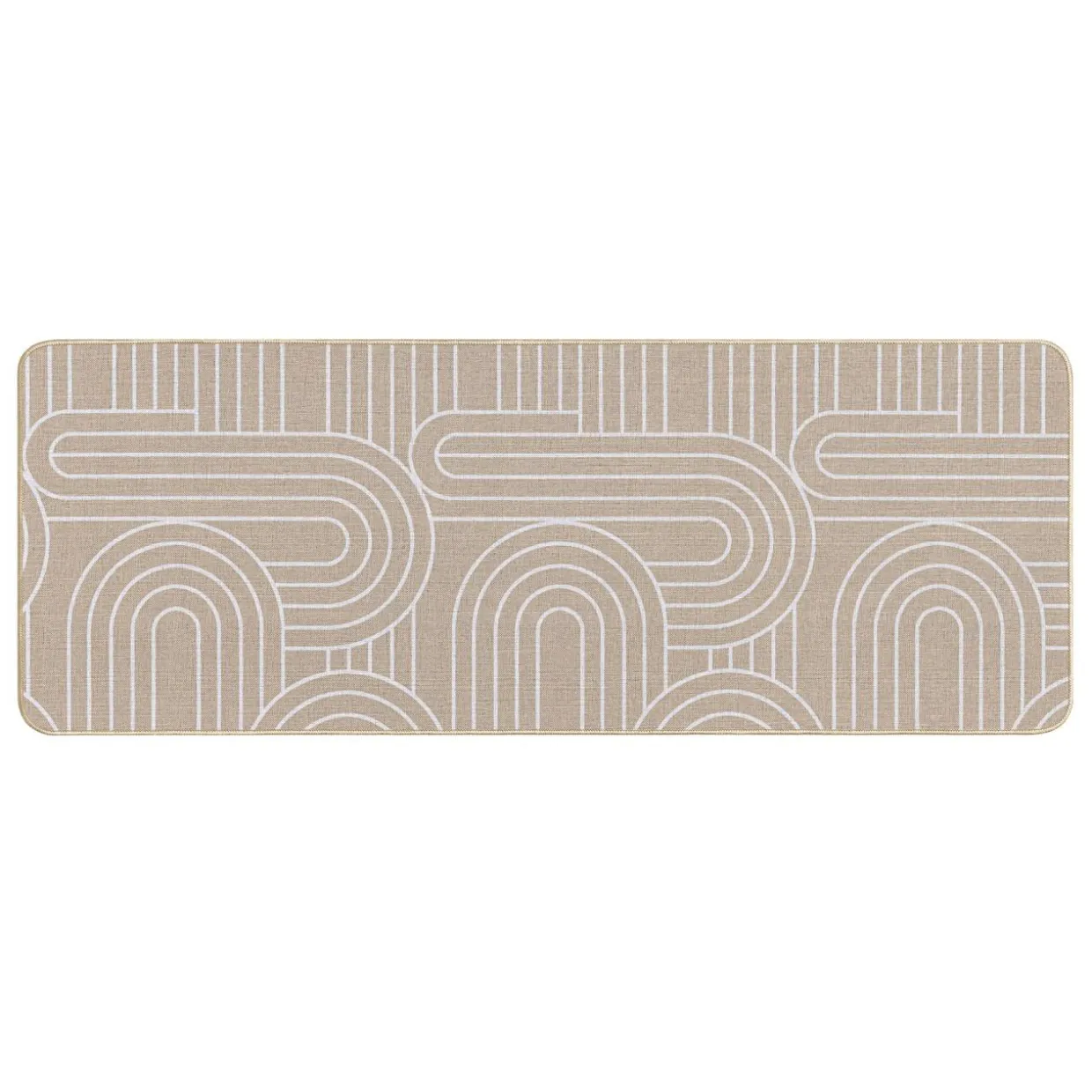Tapis tissé antidérapant (45 x 120 cm) Modul Blanc
