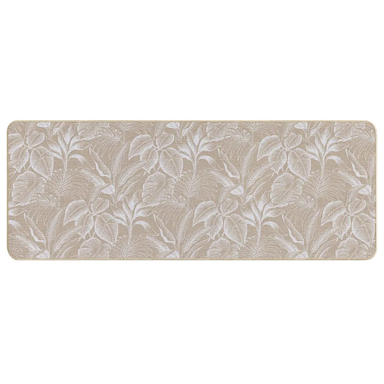 Tapis tissé antidérapant (45 x 120 cm) Stylis Blanc