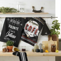 Torchon (70 cm) Comptoir Noir